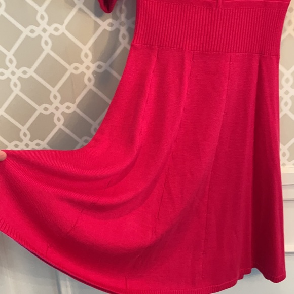 COPY - Eliza J Hot Pink Fit & Flare Sweater Dress Small - Picture 4 of 9